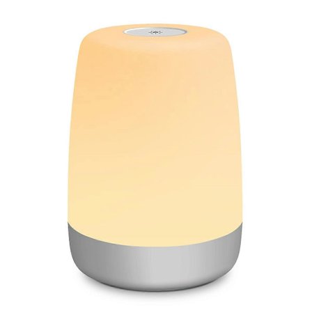 Nattlampe Baby Berøringslamper Nattbordslampe Dimbar Nattlys, LED Barn med Timer & RGB Endring & Minne, USB Oppladbar