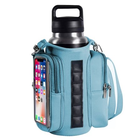 Magnetisk flaskepose Vandtæt Vandring Sport Fitness Crossbody Skulder Magnetisk Vandflaskeholder Slyngetaske