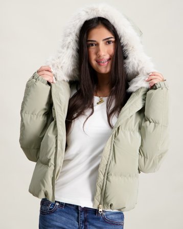 Garcia Girls outdoor jacket Zielony Kurtki Dziewczyna - Kids Brand Store