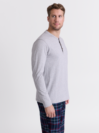 MATCH - Fields bestefarstrøye - Redford - Str. L - Herre - Gensere & Cardigans - Grå - 92% bomullm, 8& polyester-resirkulert