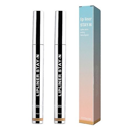 2 stk. Lip Liner Peel Off Lip Tattoo Lip Stain Langvarig Holdbar Makeup Nærende