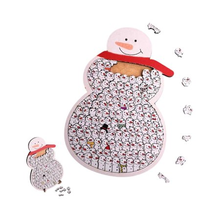 Kreative barn pedagogisk leketøy trevalpe puslespill i beroligende farger for familieaktiviteter flerfarget[D]