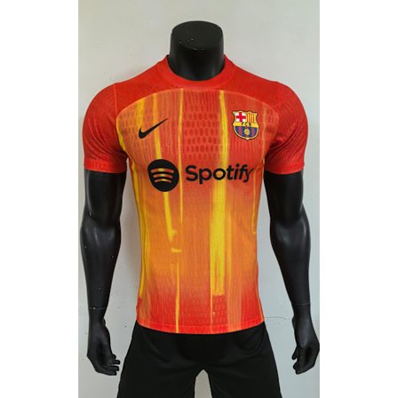 25-26 FC Barcelona Orange Special Edition Spelar Fotboll T-shirt S-3XL