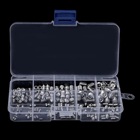 200 stk. Keglespids sekskant skrue Grub Skruer i rustfrit stål til M3/M4/M5/M6/M8 Præcisionsinstrumenter