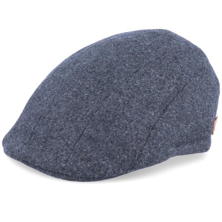 MJM Hats - Grijs earflap Cap - Maddy El Wool Anthracite Flat Cap @ Hatstore