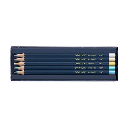 Caran d’Ache metalliska färgpennor Cosmic – Set med 10 delar