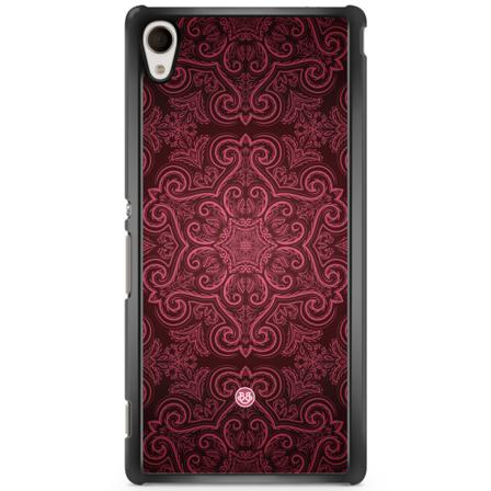 Bjornberry Skal Sony Xperia Z3+ - Röd Retromönster