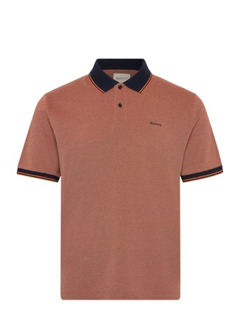 GANT 4-Col Oxford Ss Pique - Orange - M