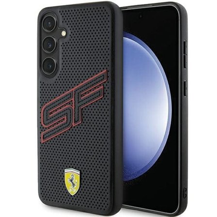 Ferrari Big SF perforert etui for Samsung Galaxy S24 - svart