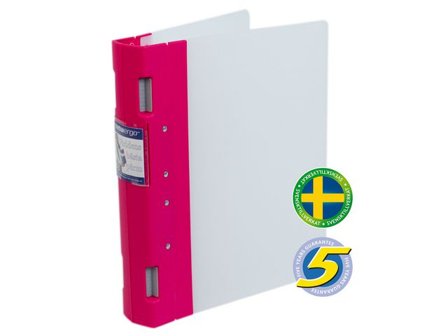 KEBA Gaffelpärm ergo A4 55mm Cerise/Neutral - Lyreco - Kontorsmaterial > Pärmar och register > Gaffelpärmar i plast