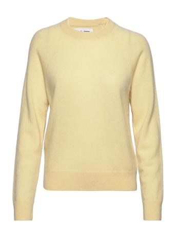 Boston O-Neck 6304 Pullover Striktrøje Gul Samsøe Samsøe