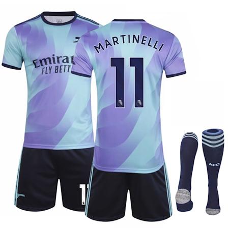 Arsenal Aawy Lasten ja Aikuisten Jalkapallopaita 2024-2025, Numero 11 Martinelli 16