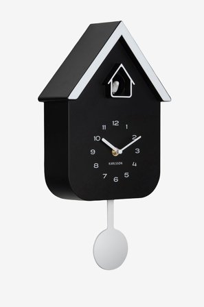 Karlsson - Väggklocka Dupla Color Cuckoo - Svart - Väggklockor & bordsur - Från Homeroom