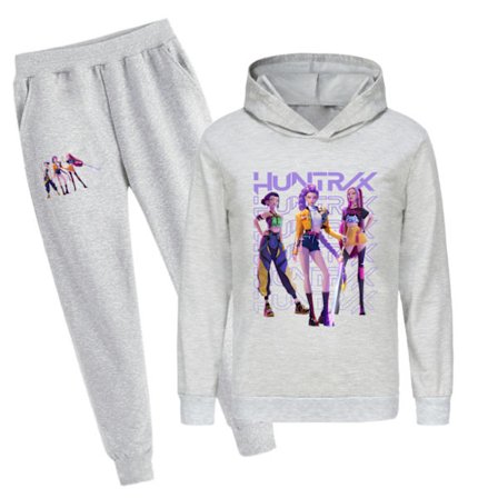 Kpop Demon Hunters børne sweatshirt hoodie og bukser sæt