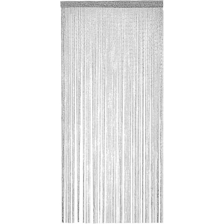 Glitter String Dørgardiner Panel, Fluenetgardin, Døråbningsdeler Til Vindue Dekorativ 100x200cm (1 stk, Sølvgrå)