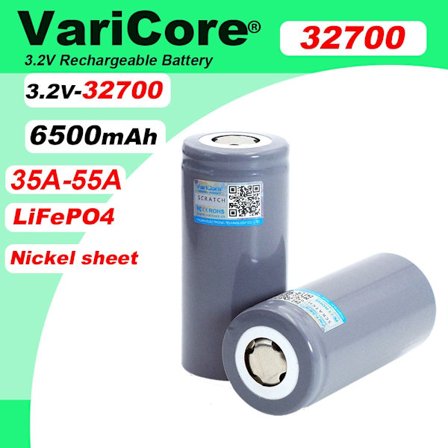 VariCore 3,2V 32700 6500mAh LiFePO4-akku 35A jatkuva purkaus Maksimi 55A suuritehoinen akku