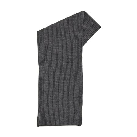 Closed Ribbed Knit Scarf grå, Herr Halsdukar, Herr, Storlek: ONE SIZE