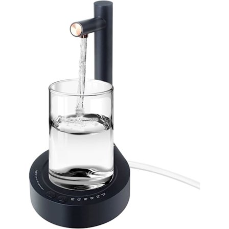 Marinblå 1-delad bärbar vattenkokarpump, USB-laddningsbar vattenkokare, automatisk vattenpump, trådlös vattenkokare