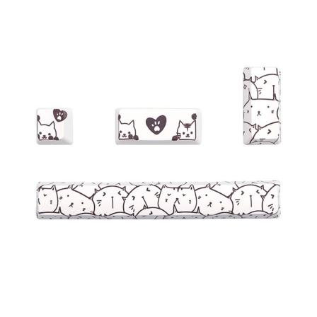 Värjätty PBT 4 -näppäinsuojus Näppäinsuojus, välilyöntinäppäin, Esc-näppäinsuojus Enter Keycap Kulutusta kestävä näppäinsuojus Mukautettu 