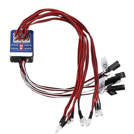 RC-auto 12 LED-valosarja Valaistusjärjestelmä Sarja Simulointi Vilkkuvat valot 1/10 1/8 RC-auto Kuorma-auto Valaistustarvike