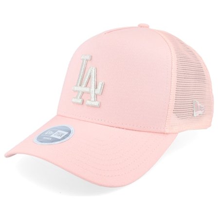 New Era - MLB Rosa Trucker Cap - Los Angeles Dodgers Womens Metallic Pink Trucker @ Hatstore