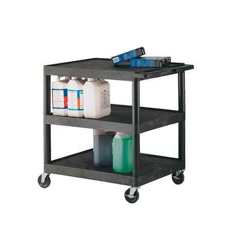 Service trolley, 3 shelves, 150 kg load, 890x610x865 mm