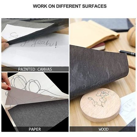 50 ark A4 karbonpapir svart overføringstegning