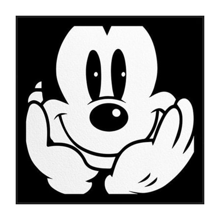 Dekorativ bild Vägghängande målning för sovrum Sängbord Vardagsrum Matsal Trend Nordic Svartvitt Typ 2 30x30 9mm