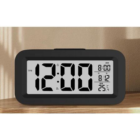 Digital väckarklocka, batteridriven tyst digital väckarklocka för
