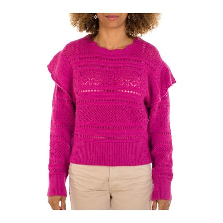 Twinset Round-neck Strik Pink, Dame Striktrøjer