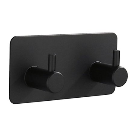 Badeværelses Klæbende Håndklæde Krog Brusebad Ikke-Bor Høj Belastning Væghængt Krog Selvklæbende Håndklæde Stativ Vægovertræk Krog Køkkenbørste Nikkel