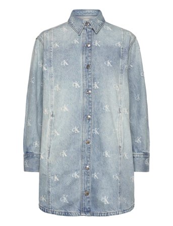 Calvin Klein Jeans | Denim Shirtdress Ck Distressed I | L
