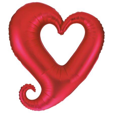 Folieballong Hult Hjerte Rød