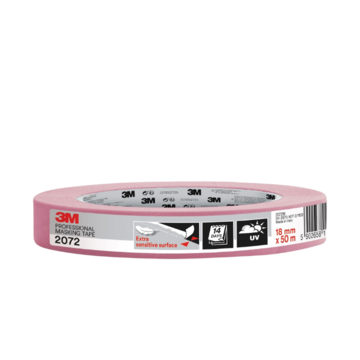 Maskeringstape Rosa 18mm x 50m