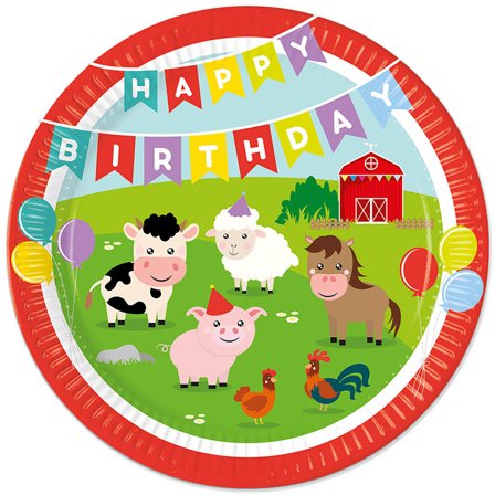 Bondgård Papperstallrik 23 cm 8-pack - Kalaslagret.se