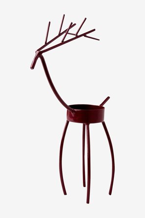 Affari of Sweden - Värmeljushållare S Oh Deer 2-pack - Röd - Ljusstakar & lyktor - Från Homeroom