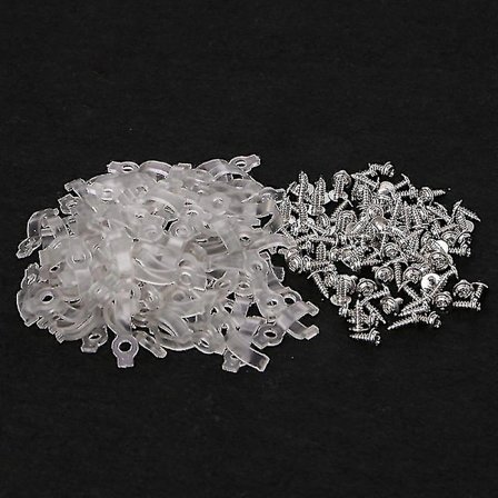 /EA/100 st Monteringsfästen 10mm Fästklämma För 5050 LED Strip Ljus Med Skruvar