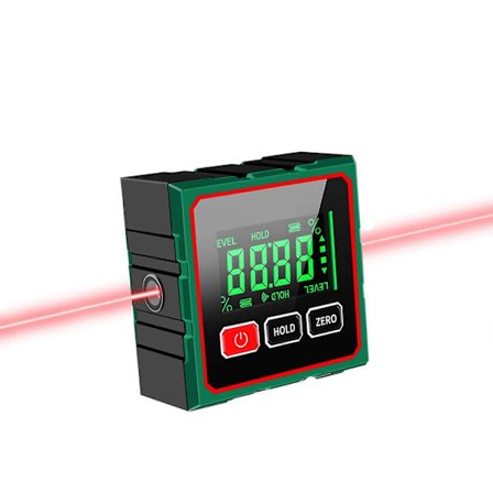 Digital Vinkelmåler Laser Vinkelmåler Med 4-Sidet Magnetisk Digital Måler Vinkelmåler Vaterpasværktøj 0210 Rød