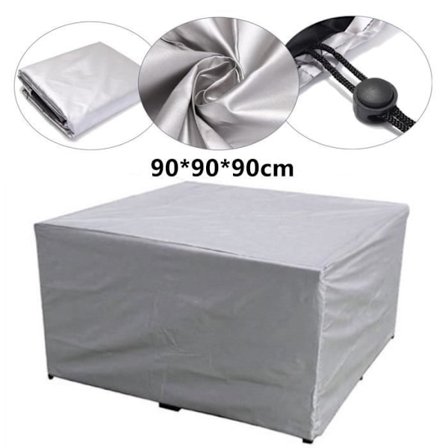Beskyttelsesovertræk, udendørs have, slidstærkt materiale, udendørs brug, firkantet bord og stole (90 x 90 x 90 cm)