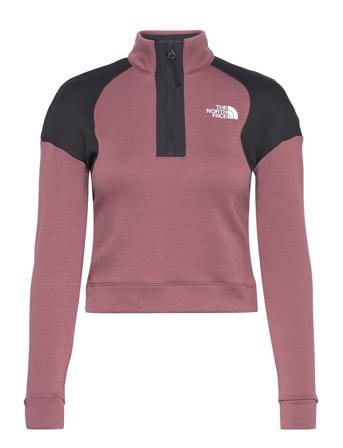 W Ma 1/4 Zip Flc Sweat-shirt Tröja Multi/mönstrad The North Face