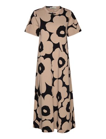 Petrun Unikko Dresses T-shirt Dresses Beige Marimekko