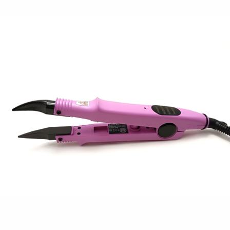 Termostatisk hårförlängningsenhet Robust värmejärn Håranslutningsverktyg för hårstyling Pink 1