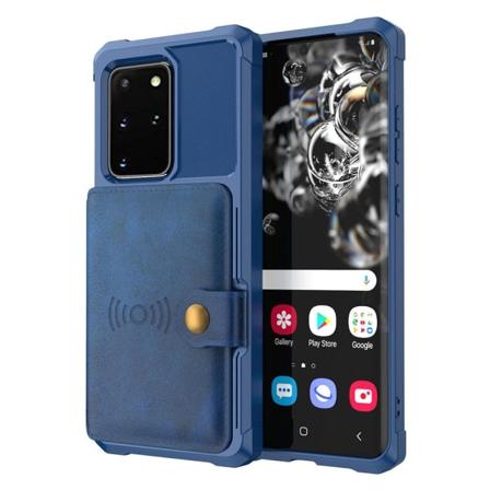 Samsung Galaxy S20 Plus - Effektivt cover med kortholder Blå