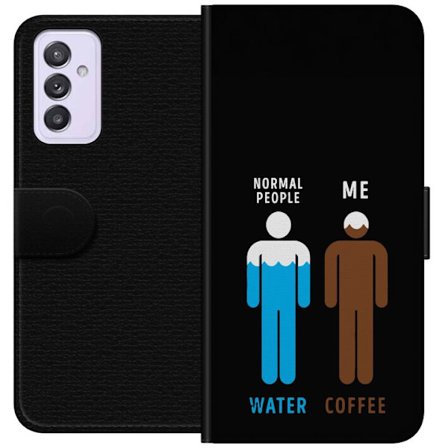 Kompatibelt Lommeboketui til Samsung Samsung Galaxy A82 5G Normale mennesker vanner meg kaffe rolig minimalistisk illustrasjon perfekt for kaffeelsker