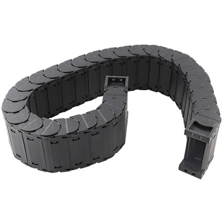 0,7 Meter Nylon Wire Carrier Kabel Slæbekæde D30 x 75 Lav Støj Aftagelig Samling