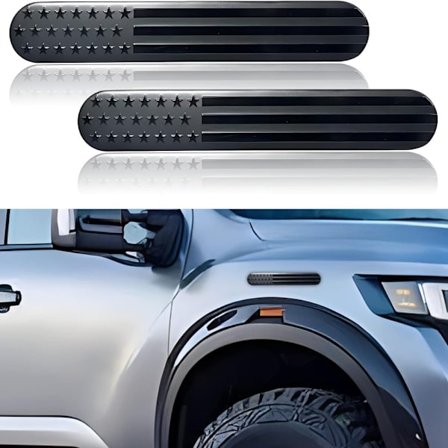 4 kpl American Flag Emblem Decal 3D Auto Fender Emblem Tarrat