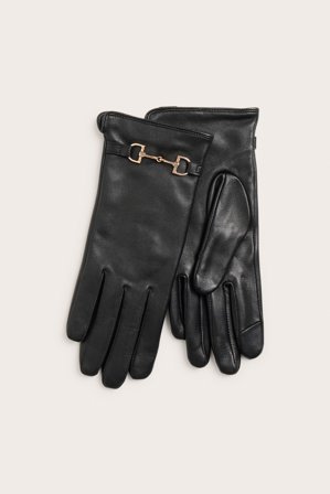 Kappahl | Nahkakäsineet | Musta