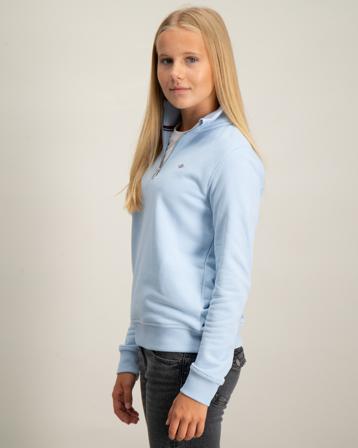 GANT SHIELD HALF ZIP SWEATSHIRT Blau Pullover Mädchen - Kidsbrandstore