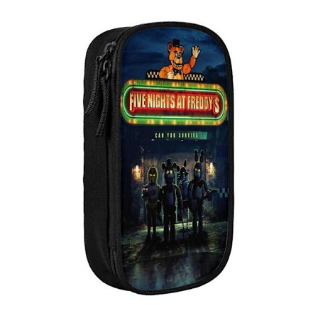 Five Nights At Freddy's Penalhus Stor Kapacitet Fnaf Dyr Penalhus Dobbelte Lynlåse Penalhus Kontorartikler Taske Kosmetiktaske Med Rum