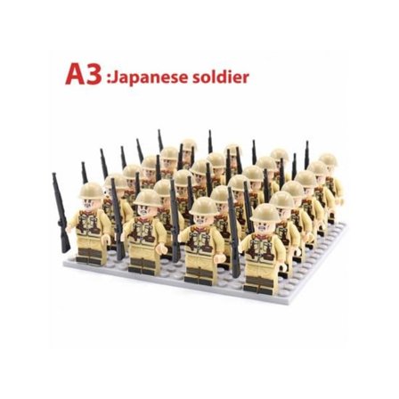 IC Militära Figurer Byggstenar Soldater Tegelstenar